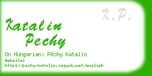 katalin pechy business card