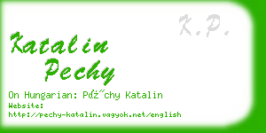katalin pechy business card